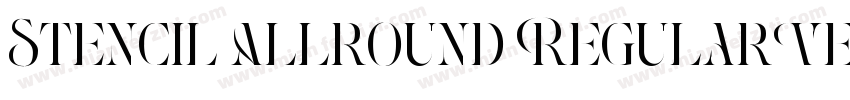Stencil Allround RegularVersion 10字体转换